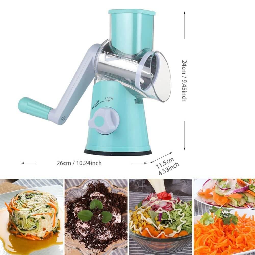 Manual Rotary Cheese Grater For Vegetable Cutter Potato Slicer