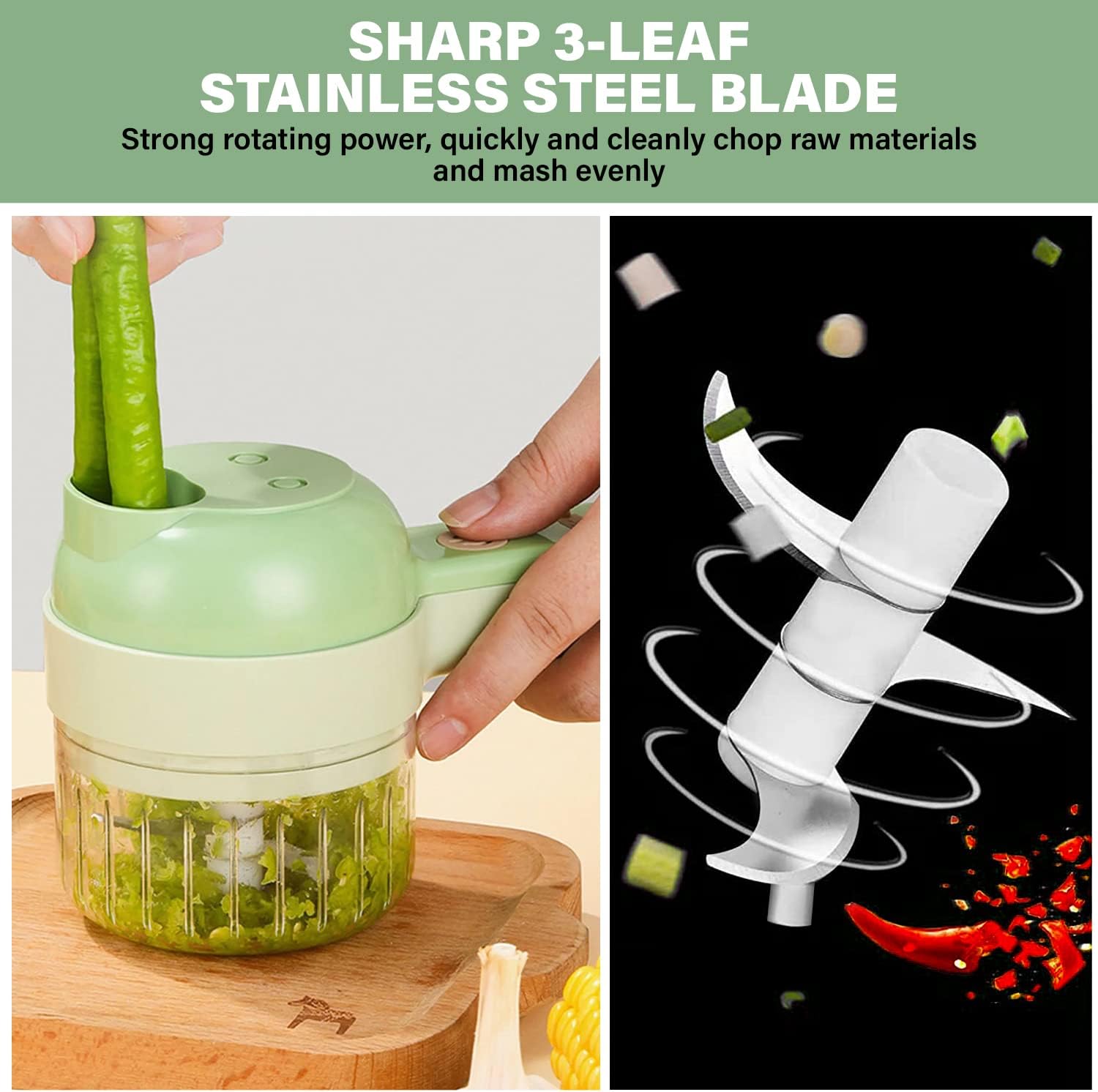 4 In 1 Electric Vegetable Cutter – KitchenShuttle