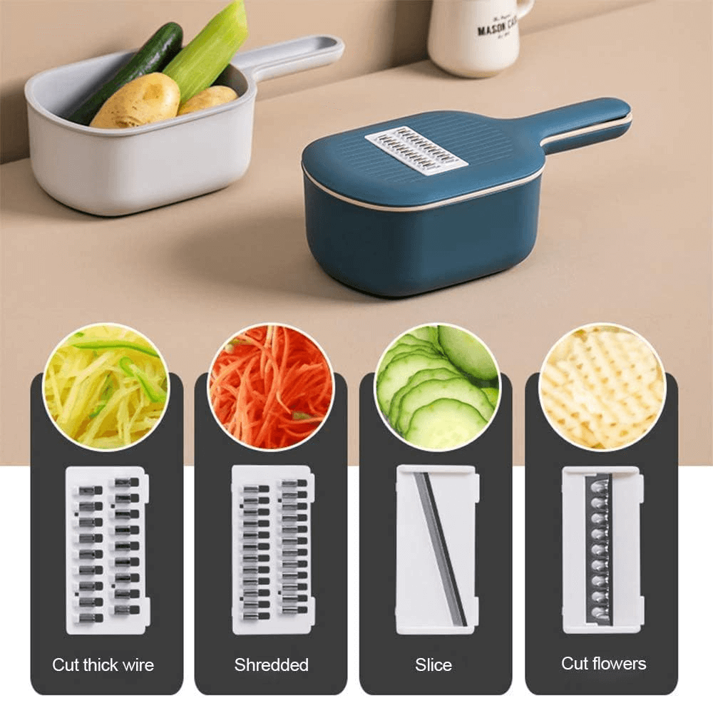 Cook's Companion® Grate, Slice & Shred Drum Grater Set w/ 3 Graters 