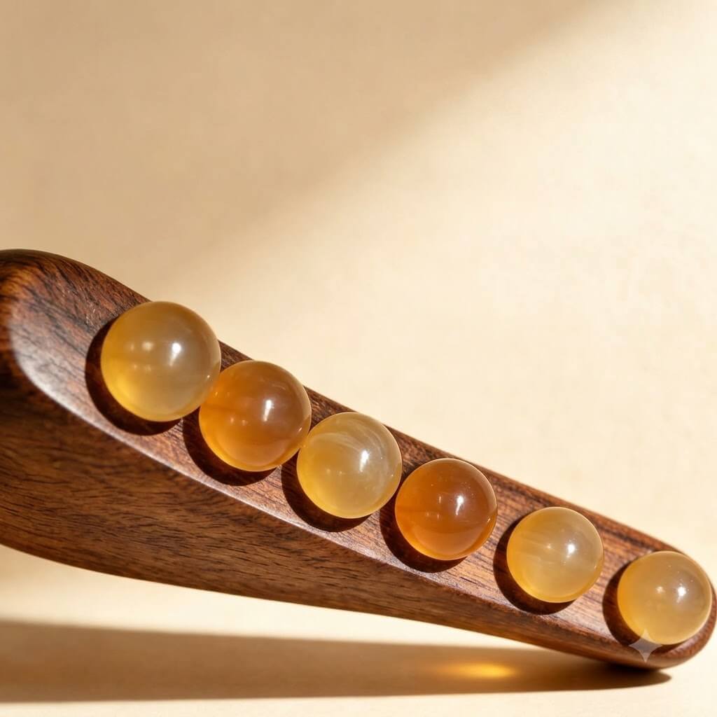 Sandelholz- und Horn-Ritualstab